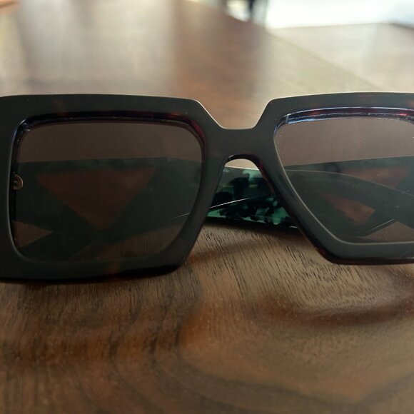 Prada Square Acetate Women's Sunglasses - Picture 2 of 3